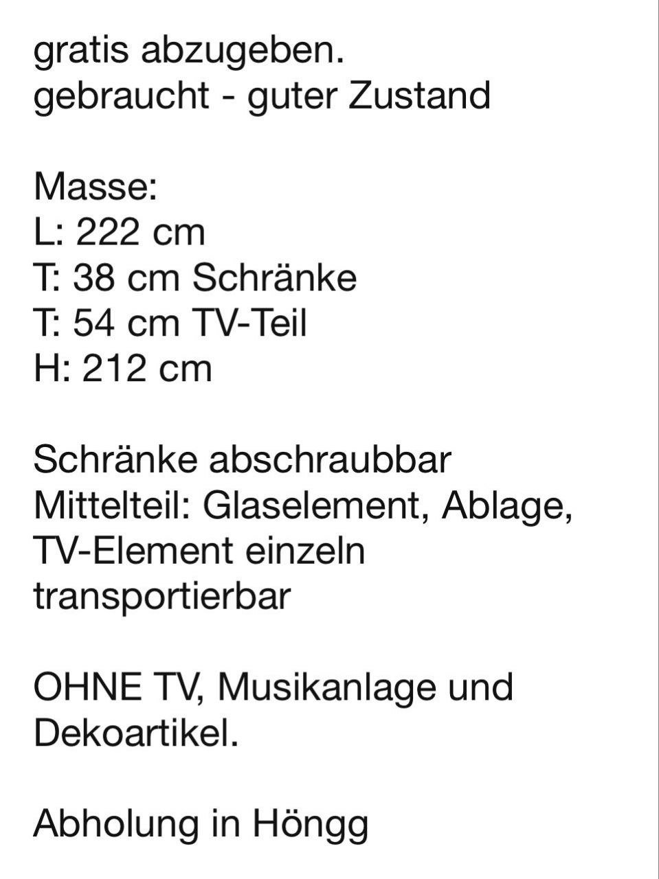 Wohnschrank mit TV-Element