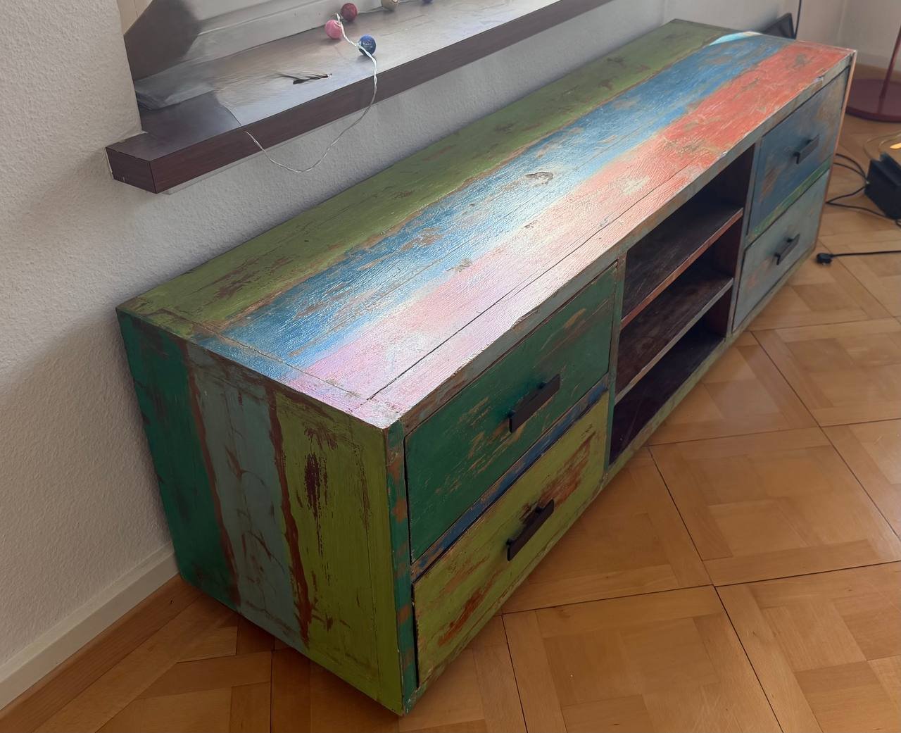 Vintage TV-Kommode mit Schubladen